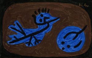Blue-Bird-Pumpkin by Paul Klee Oil Painting