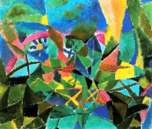 Blumenbeet Oil painting by Paul Klee