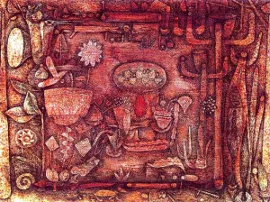 Botanical Theatre V Oil painting by Paul Klee