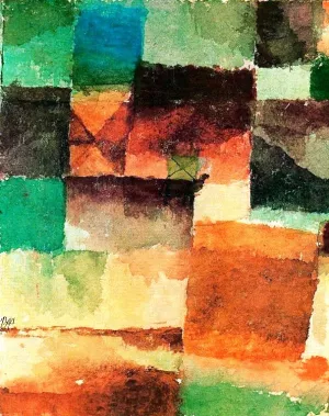 Camel in the Desert Oil painting by Paul Klee