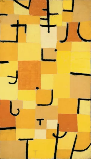 Characters in Yellow painting by Paul Klee
