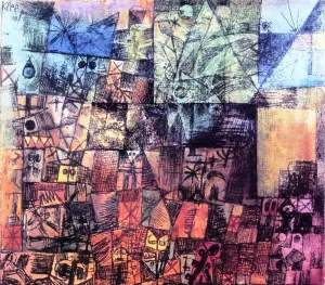 City of Tombs painting by Paul Klee