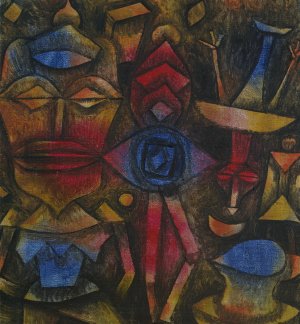Collection of Figurines by Paul Klee Oil Painting