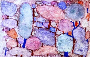 Colorful Forest painting by Paul Klee