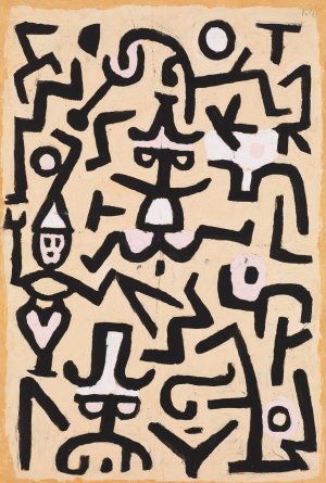 Comedians'Handbill by Paul Klee Oil Painting