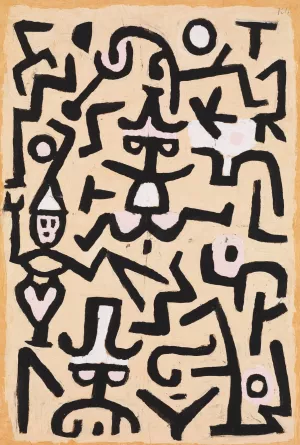 Comedians'Handbill by Paul Klee Oil Painting
