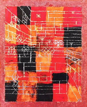 Configuration Perspective Oil painting by Paul Klee