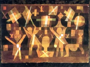 Connected to the Stars by Paul Klee - Oil Painting Reproduction
