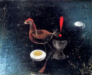 Contemplation at Breakfast by Paul Klee - Oil Painting Reproduction