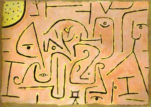Contemplation Oil painting by Paul Klee