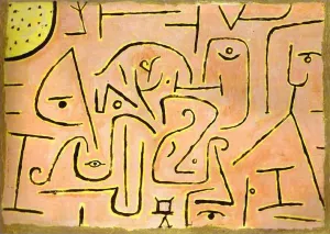 Contemplation painting by Paul Klee