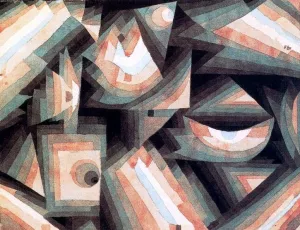 Crystal Gradation painting by Paul Klee