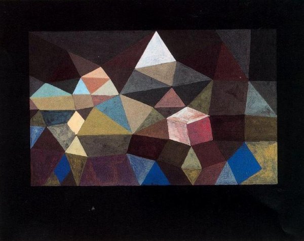 Crystalline Landscape by Paul Klee - Hand-Painted Oil Painting Reproduction