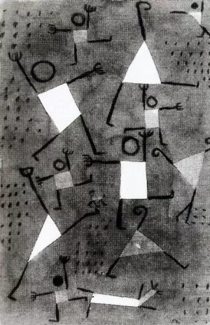 Dances Caused by Fear Oil painting by Paul Klee