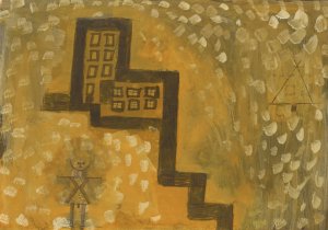 Das Haus In Der HOhe by Paul Klee Oil Painting