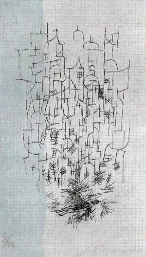 Death for the Idea Oil painting by Paul Klee