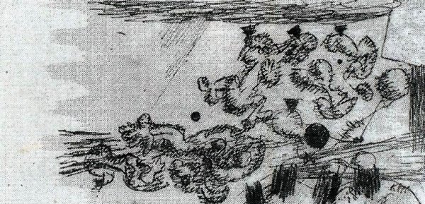 Main Product Photo of Death in the Battlefield Painting by Paul Klee