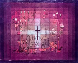 Domestic Requiem by Paul Klee Oil Painting
