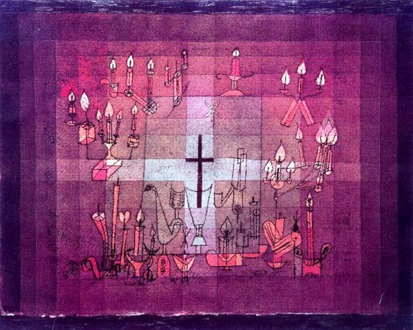 Main Product Photo of Domestic Requiem Painting by Paul Klee