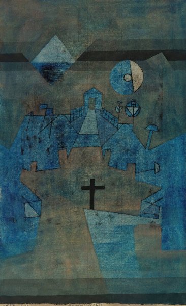 Dunenfriedhof  by Paul Klee - Hand-Painted Oil Painting Reproduction