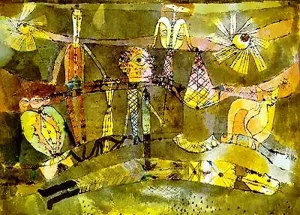 End of a Last Act of a Drama Oil painting by Paul Klee