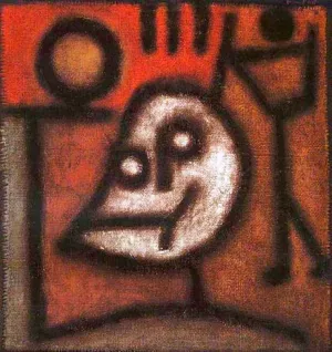Fire and Death Oil painting by Paul Klee