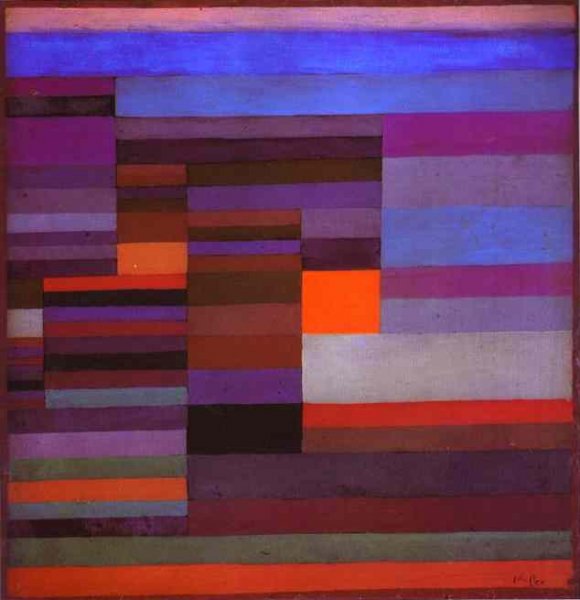 Main Product Photo of Fire Evening Painting by Paul Klee