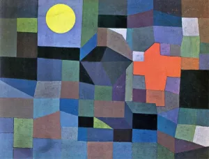 Fire, Full Moon by Paul Klee - Oil Painting Reproduction
