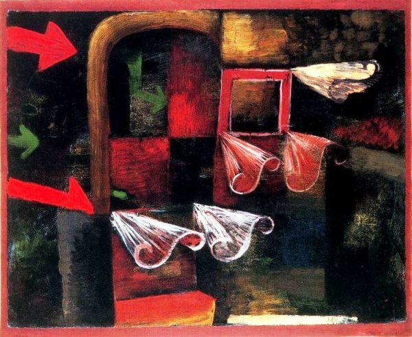 Fire Wind by Paul Klee - Hand-Painted Oil Painting Reproduction