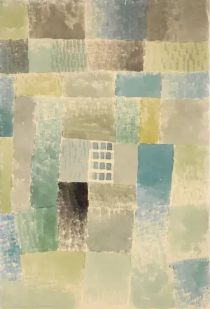 First House of a Settlement by Paul Klee Oil Painting