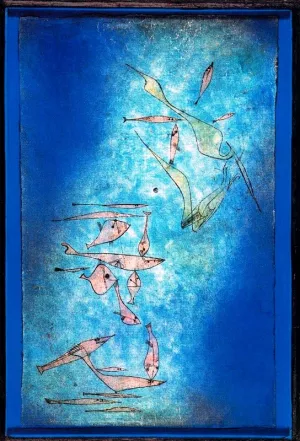 Fish Image painting by Paul Klee