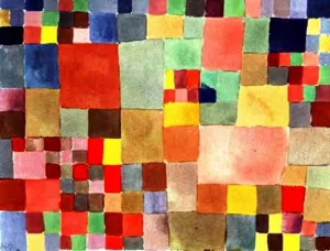 Flora on Sand painting by Paul Klee