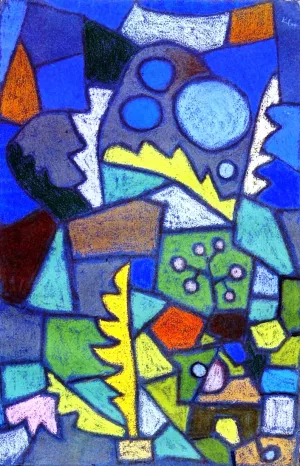 Flower Garden by Paul Klee - Oil Painting Reproduction
