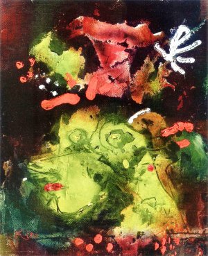 Frau im Sontagsstat Oil painting by Paul Klee