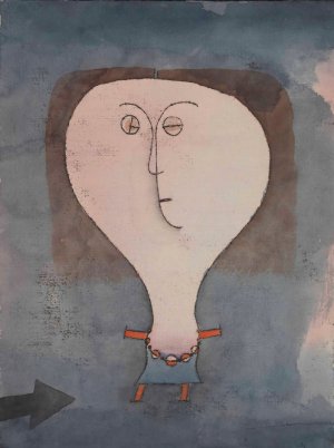 Fright of a Girl by Paul Klee Oil Painting