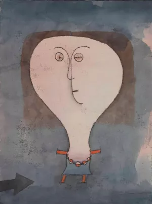 Fright of a Girl by Paul Klee Oil Painting