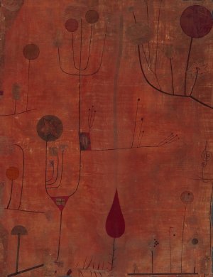 Fruits on Red by Paul Klee Oil Painting