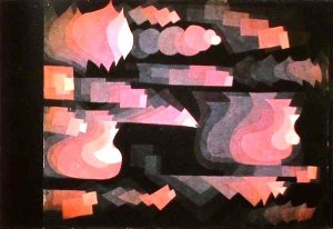 Fugue in Red by Paul Klee Oil Painting