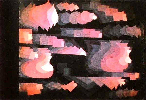 Main Product Photo of Fugue in Red Painting by Paul Klee