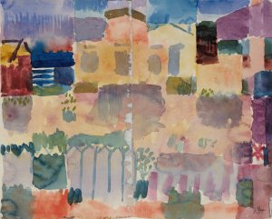 Garden in St. Germain, The European Quarter Near Tunis by Paul Klee Oil Painting