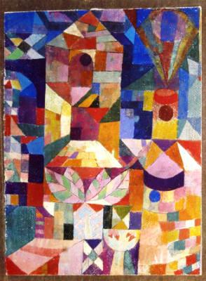 Garden View by Paul Klee - Hand-Painted Oil Painting Reproduction