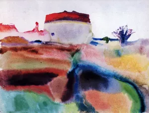 Gartenerei bei Munchen by Paul Klee - Oil Painting Reproduction