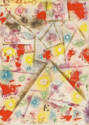 Gedenkblatt E by Paul Klee Oil Painting