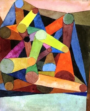 Geoffneter Berg by Paul Klee - Oil Painting Reproduction