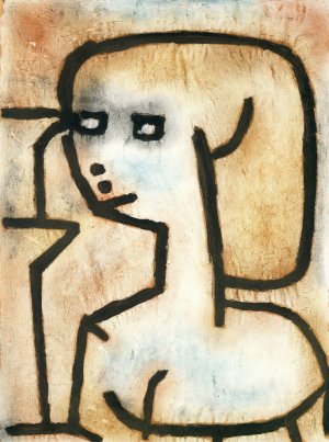 Girl in Mourning by Paul Klee Oil Painting