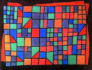 Glass Facade by Paul Klee Oil Painting