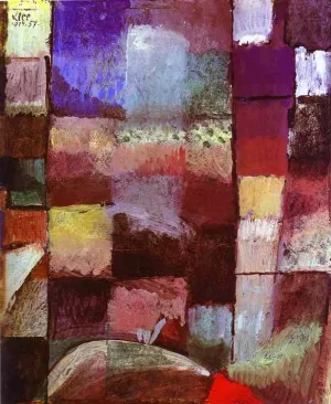 Hamamet Oil painting by Paul Klee
