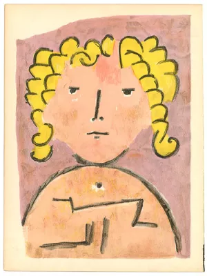 Head of a Child by Paul Klee - Oil Painting Reproduction