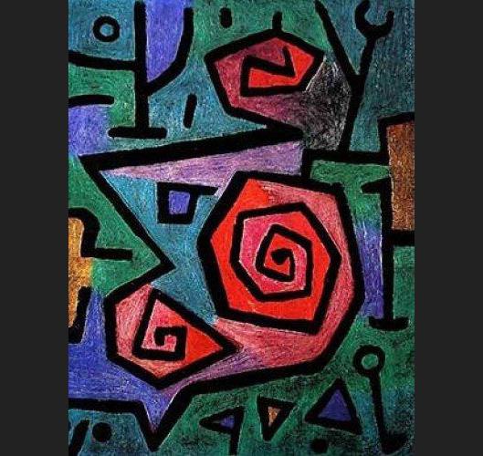 Main Product Photo of Heroic Roses Painting by Paul Klee
