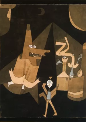 Hexen-scene painting by Paul Klee